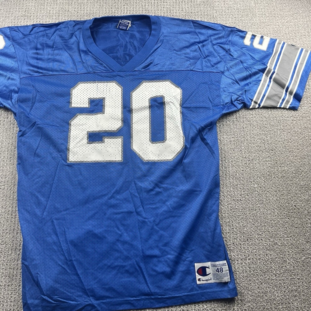 Vintage Detroit Lions Barry Sanders Champion Jersey #20 NFL Football Men’s 48